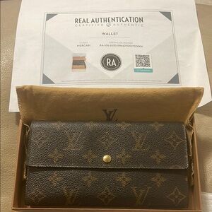 Louis Vuitton Brown Monogram Wallet Vintage